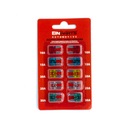 EPFUSE08 НАБОР МИНИ-ПРЕДОХРАНИТЕЛЕЙ, 10 ШТ.