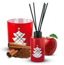РОЖДЕСТВЕНСКИЙ набор Свеча + Ароматические палочки для дома «Яблоко и корица»