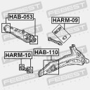 FEBEST HARM-10 MANCHON BRAS DE SUSPENSION HONDA CIVIC IIphoto 12
