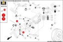 POLIURETANOWA MANCHON CONNECTEUR STABILISATEUR ARRIÈRE VERS BRAS DE SUSPENSION FORD VOLVOphoto 11