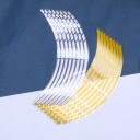ATRAKCYJNA ЖОВТА НАКЛЕЙКА NA FELGE МОТОЦИКЛЕТНА Z MOCNYM КЛЕЄМ  фото 12