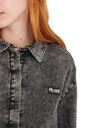 Dámska košeľa s dlhým rukávom VOLCOM ASPHALT bavlnená sivá veľ. S Pohlavie Výrobok pre ženy