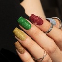 Декор та інструменти для дизайну нігтів Molly Lac золотий Блискітки 20g — фото 10