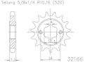 ПРИВІД CZ O-RING УЩІЛЬН WZMACN KTM 125 DUKE 11-13R  (13892516552) фото min 4