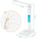 LÁMPARA BIURKOWA BIURKO MONITOR DIODO LUMINOSO LED CONTADOR DATA 