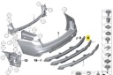 BMW 5 F07 M PROTECTION INFÉRIEURE ARRIÈRE 51128056111 ORIGINALEphoto 11