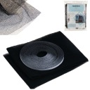 МОСКИТНАЯ СЕТКА ДЛЯ ОКОННЫХ НАСЕКОМЫХ 150х150 + ВЕЛКРО ЧЕРНАЯ ПРОТИВ НАСЕКОМЫХ И КОМАРОВ