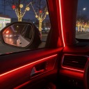 1 ПАРА RADAROWEJ НАКЛАДКИ LED (СВІТЛОДІОД) DO САЛОНУ АВТО Z OSTRZEZENIEM O MARTWYM POLU  фото 13
