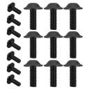 30PCS MOTOCIKLAS WINDSHIELD FASTENERS ЧОРНИЙ ALLOY BOLTS FOR FAIRING  фото 8