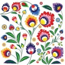 Бумажные салфетки WZORY ŁOWICKIE, Куявско-Поморское воеводство, белые