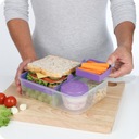 SISTEMA LUNCHBOX BENTO BOX КОНТЕЙНЕР ДЛЯ СОУСА 1650 МЛ С ОТДЕЛЕНИЯМИ