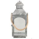 LAMPION SZARY ze sznurkiem wys. 46cm