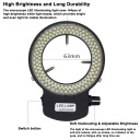 MIKROSKOP LED (СВІТЛОДІОД) (СВІТЛОДІОД) ILLUMINATING LIGHT 114PCS LED (СВІТЛОДІОД) (СВІТЛОДІОД) LIGHT КУЛЬКИ MIKROSKOPOWE H9  (17872109570) фото min 5