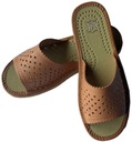 Damskie Pantofle Kapcie Odkryte Tłoczone Rozmiar 40