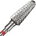 Staleks Frez z Węglika Stożek Ścięty Czerwony