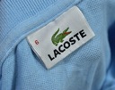 Koszulka Polo Błękitna Lacoste Logowana / 6 Rękaw krótki rękaw