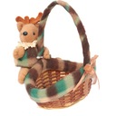 РОЖДЕСТВЕНСКАЯ КОРЗИНА С ОЛЕНЯМИ 20 СМ