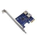 Адаптер PCI-E Riser Splitter на 1-2 порта