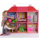 БОЛЬШАЯ ВИЛЛА КУКОЛЬНЫЙ ДОМ 128 ЭЛЕМЕНТОВ FUNFIT XXL