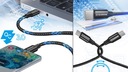 Нейлоновый зарядный кабель USB-C/USB-C для Samsung, длина 1,8 м, с нейлоновой оплеткой