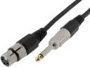 Микрофонный кабель Jack 6.3, 3-контактный разъем XLR; 10 м