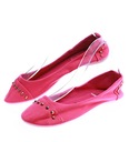 Buty damskie wsuwane balerinki baletki tenisówki z tkaniny 14391 Kod producenta 14391 różowe balerinki