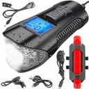 ВЕЛОСИПЕДНАЯ ФАРА ПЕРЕДНЯЯ + ЗАДНЯЯ + СЧЕТЧИКА И ГРУГОВЫЙ СИГНАЛ