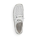 RIEKER женские белые кожаные туфли, полуботинки L1716
