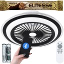 Светодиодный потолочный светильник ПОТОЛОЧНЫЙ ВЕНТИЛЯТОР + пульт дистанционного управления PREMIUM BLUETOOTH APP