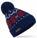 OUTLET! CZAPKA ZIMOWA NORWESKA Z POMPONEM BEANIE CIEPŁA MĘSKA NORWESKI WZÓR
