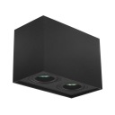 ДВОЙНОЙ НАКЛАДНОЙ СВЕТИЛЬНИК ПРЯМОУГОЛЬНИК GU10 ЧЕРНЫЙ