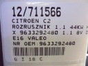 CITROEN C2 DÉMARREUR 9633292480 1,1 8V D7E16photo 9