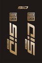 Золотые наклейки на вилку SID Ultimate ROCK SHOX