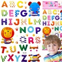 3D FALMATRICA GYEREKEKNEK ÁBÉCÉ ÁLLATOK SZOBA DEKORÁCIÓ FALRA