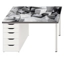 Защитный коврик для рабочего стола 105х50см Ikea абстракция