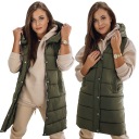 ЖЕНСКИЙ СТЕГАНЫЙ ЖИЛЕТ С РУКАВАМИ размер XXL