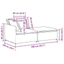 VIDAXL SOFA MODULOWA Z PODNOZKIEM I PODUSZKAMI, CIEMNOSZARA ТКАНИНА  (18575820105) фото min 11