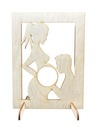 Деревянная рамка, табличка для фото УЗИ ребенка.