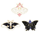 Odznak Metal Black Gold Moth Hmyz Pin Kód výrobcu 5905450004804