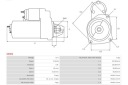AS-PL СТАРТЕР 12V CITROEN BERLINGO C4 C5 JUMPY FIAT DUCATO PEUGEOT  (15328208010) фото min 9