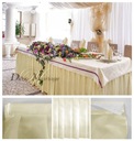FALBANA skirt skirting obrus na stół obrusy dekoracja stołu biała satynowa