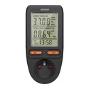 Ваттметр, калькулятор текущей энергии, черный ЖК-дисплей