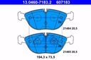 ATE ZAPATAS PARTE DELANTERA AUDI A4 A8 TT BENTLEY CONTINENTAL 