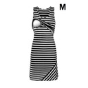 Wygodna Sukienka ciążowa do karmienia w paski M