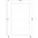 Cersanit Larga S932-051 Столешница для ванной комнаты 80 см белая