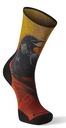 Bežecké ponožky Athlete Edition Run Raven print crew Smartwool 38-41 Veľkosť 38-41