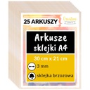 Доска фанера для лазерной резки и гравировки декора 3мм А4 х 25 шт.