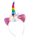 OPASKA DO WŁOSÓW TĘCZOWY JEDNOROŻEC KARNAWAŁ