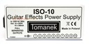 TOMANEK ISO-10 Блок питания для гитарных эффектов, 10 отдельных выходов
