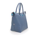 Gabs Bag G3 Plus M Ruga Handbag Leather Atlantic Woman Kolor niebieski
